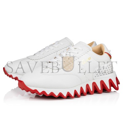 CHRISTIAN LOUBOUTIN LOUBISHARK CALFSKIN SNEAKERS WHITE 3200517WH43 CHRISTIAN LOUBOUTIN LOUBISHARK CALFSKIN SNEAKERS WHITE 3200517WH43
